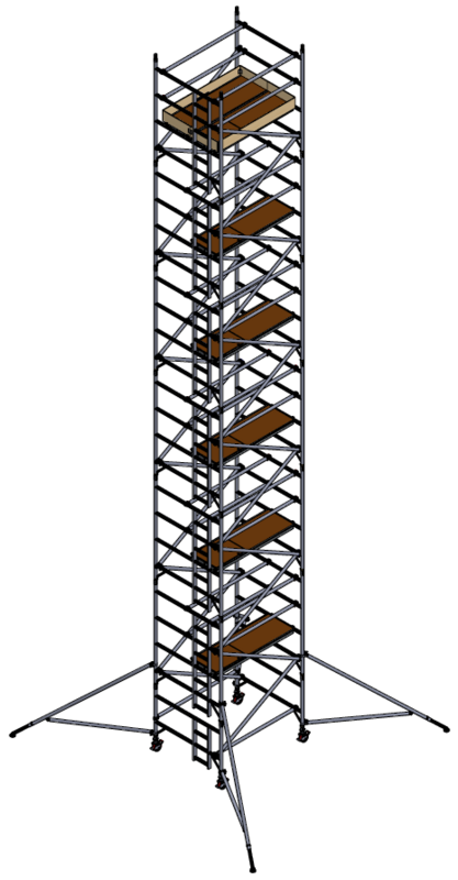 UTS 500 LADDERSPAN 3T 1.45M (W) X 1.8M (L) 12.2M PLATFORM HEIGHT