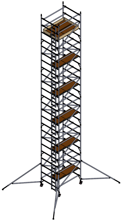 UTS 500 LADDERSPAN 3T 1.45M (W) X 1.8M (L) 11.2M PLATFORM HEIGHT