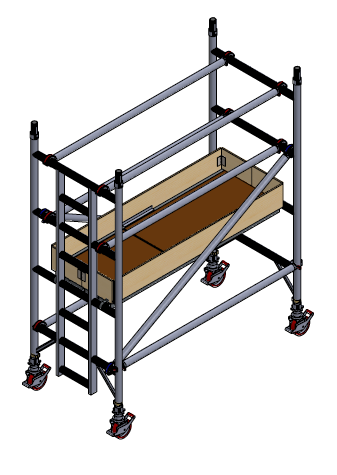 UTS 500 LADDERSPAN 3T 0.85M (W) X 1.8M (L) 1.2M PLATFORM HEIGHT