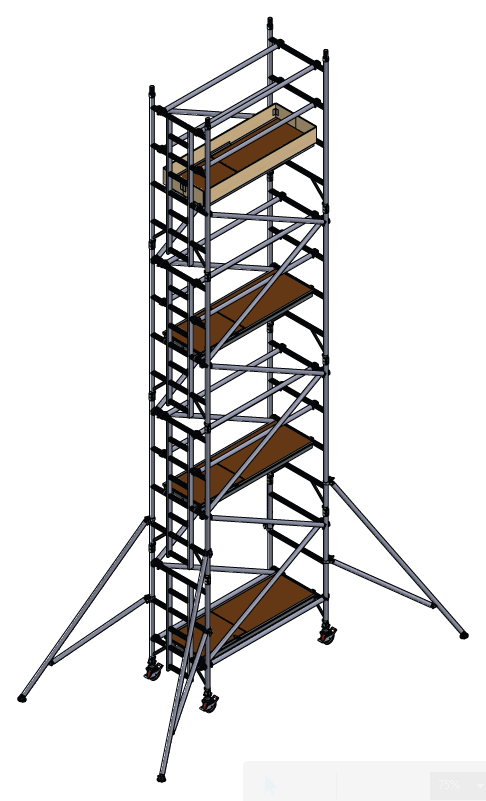 UTS 500 LADDERSPAN 3T 0.85M (W) X 1.8M (L) 6.7M PLATFORM HEIGHT