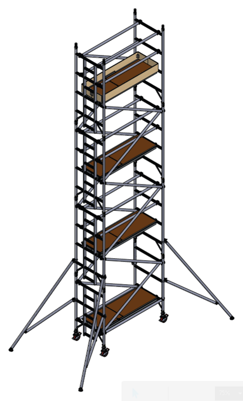 UTS 500 LADDERSPAN 3T 0.85M (W) X 1.8M (L) 6.7M PLATFORM HEIGHT