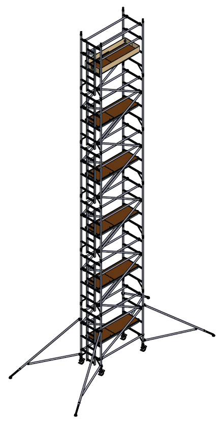 UTS 500 LADDERSPAN 3T 0.85M (W) X 1.8M (L) 11.2M PLATFORM HEIGHT
