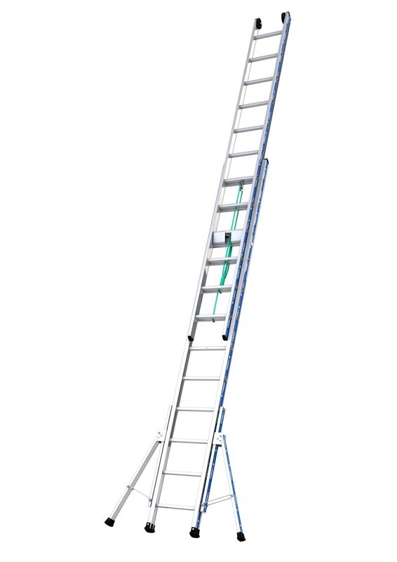 TUBESCA PLATINIUM 2 SECTION ROPE OPERATED LADDER 3.53M