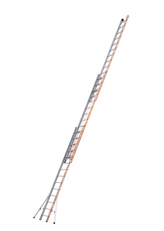 TUBESCA PRONOR 3 SECTION ROPE OPERATED LADDER 4.09M