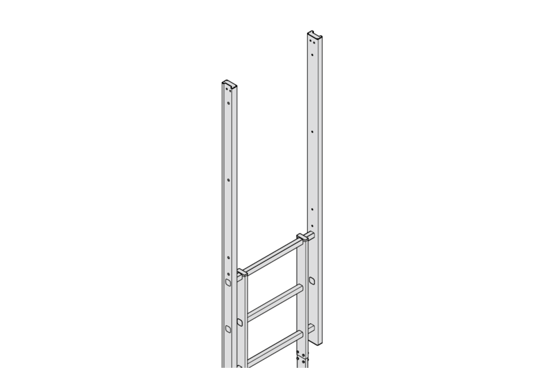 HYMER NARROW STRAIGHT HANDRAIL SECTION
