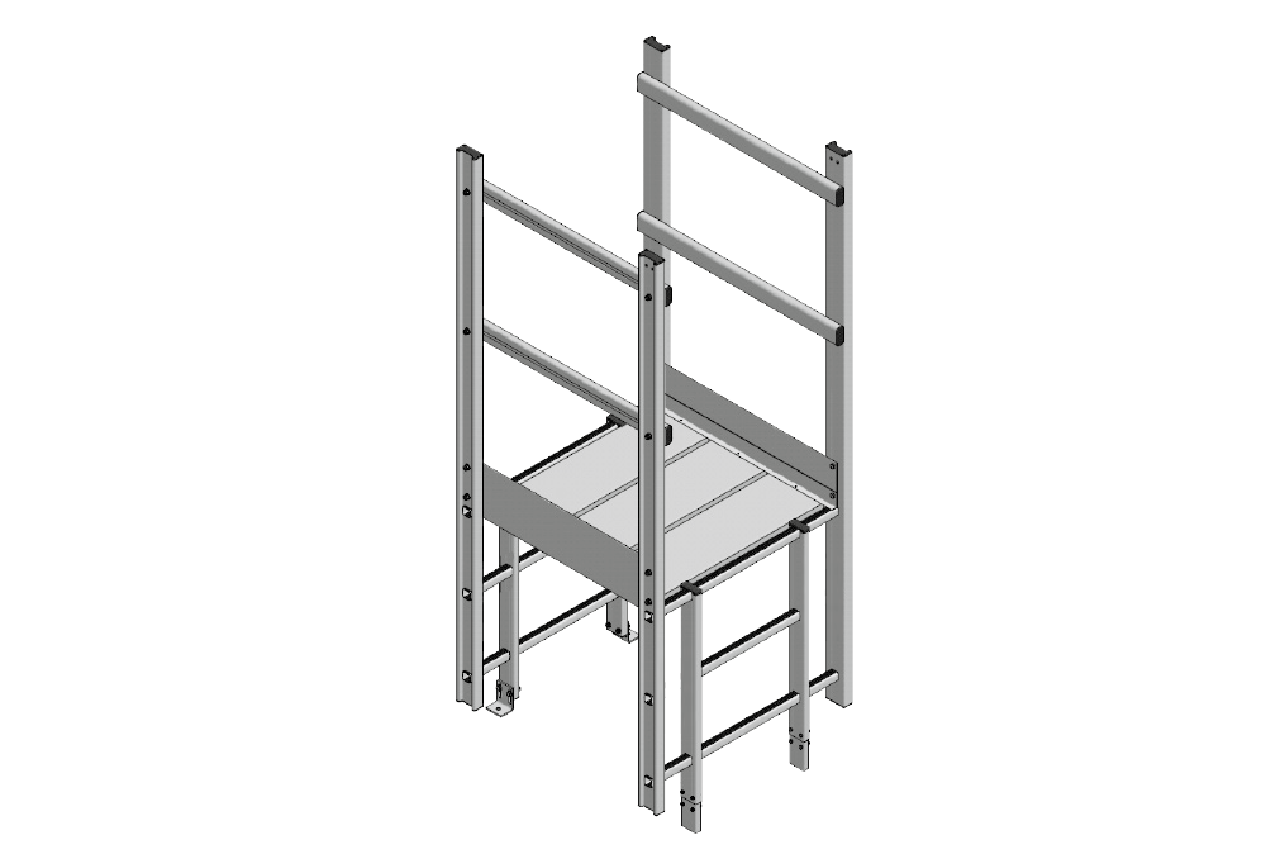 HYMER PARAPET CROSSOVERS PLATFORMS FOR FIXED LADDERS