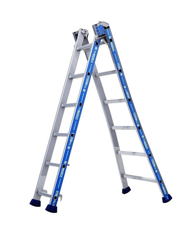 TUBESCA PLATINIUM 2 SECTION COMBINATION LADDER 1.8M