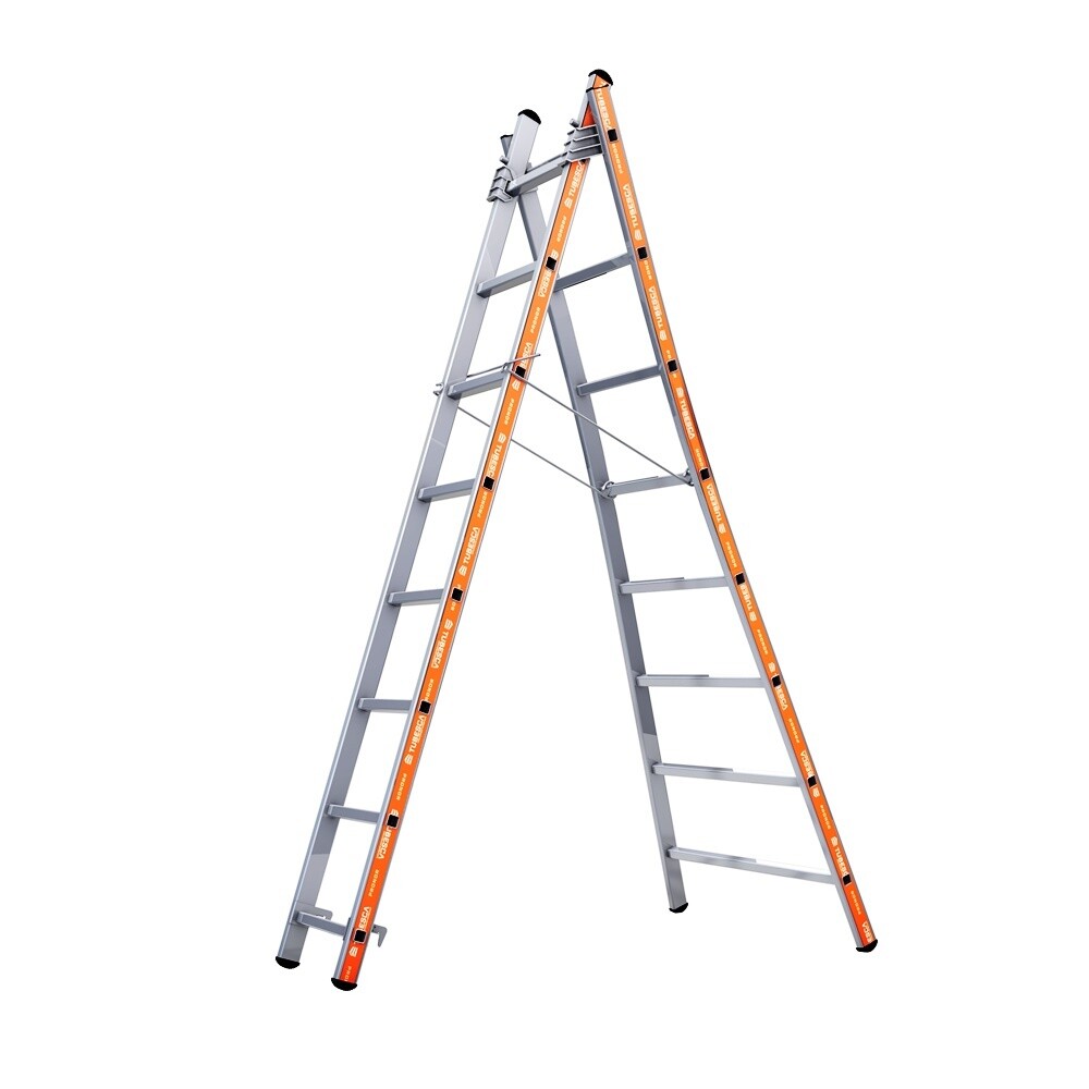 TUBESCA PRONOR 2 SECTION COMBINATION LADDER 2.41M
