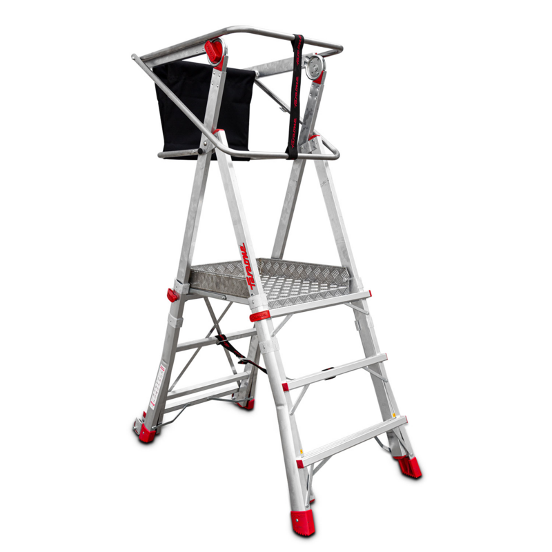FARAONE TELESCOPIC PODIUM STEPLADDER 3 - 5 RUNG