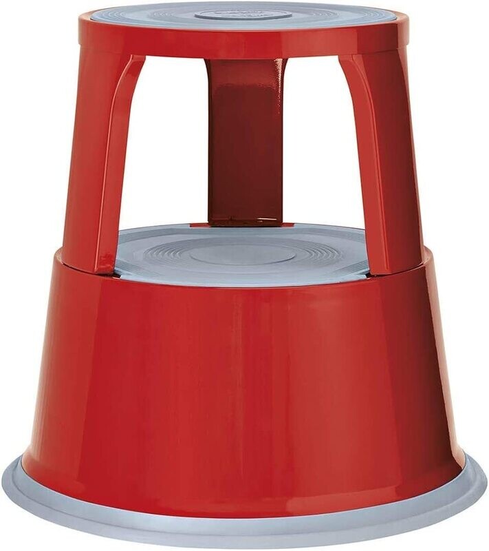 KICK STOOL METAL RED