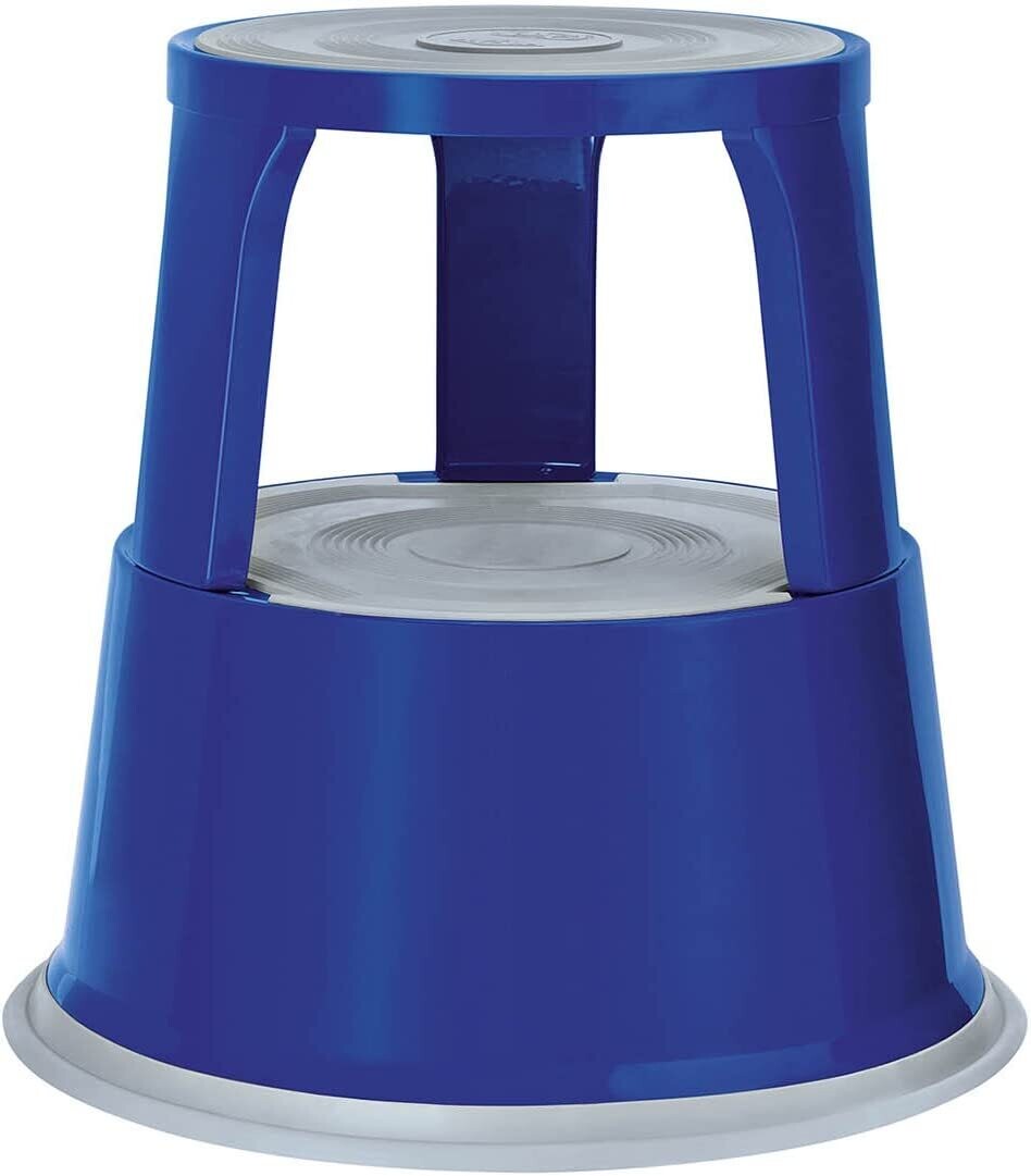 KICK STOOL METAL BLUE