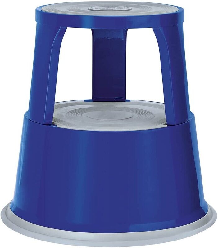 KICK STOOL METAL BLUE