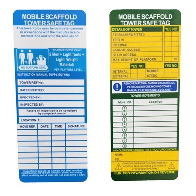 TOWER TAG INSERTS (10)