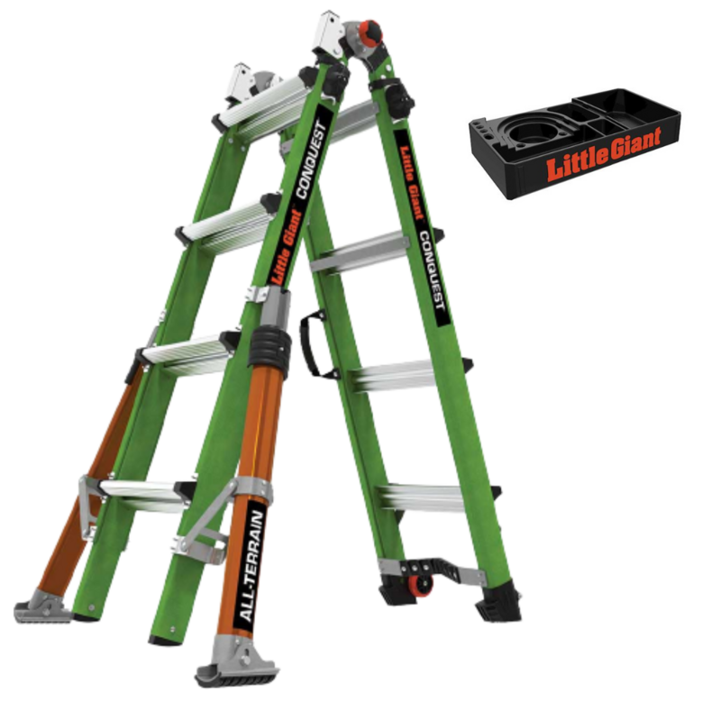 LITTLE GIANT LADDERS CONQUEST FIBREGLASS LADDER 4 X 4