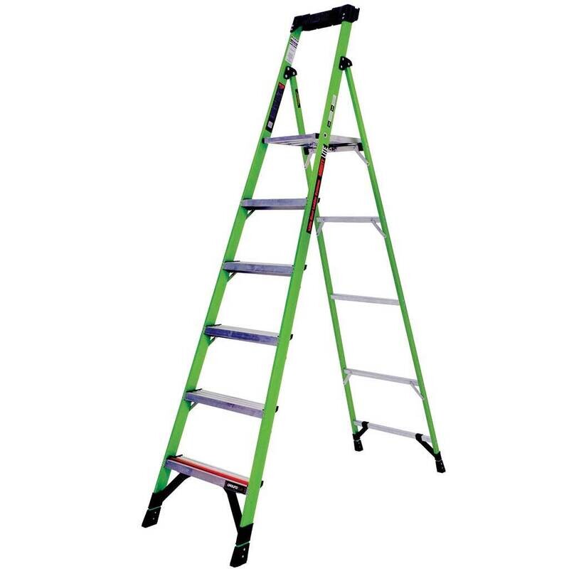 LITTLE GIANT LADDERS MIGTHYLITE FIBREGLASS STEP LADDER 6 TREAD