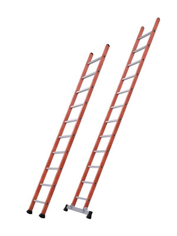 TUBESCA STEEL SINGLE SECTION LADDER 2.97M