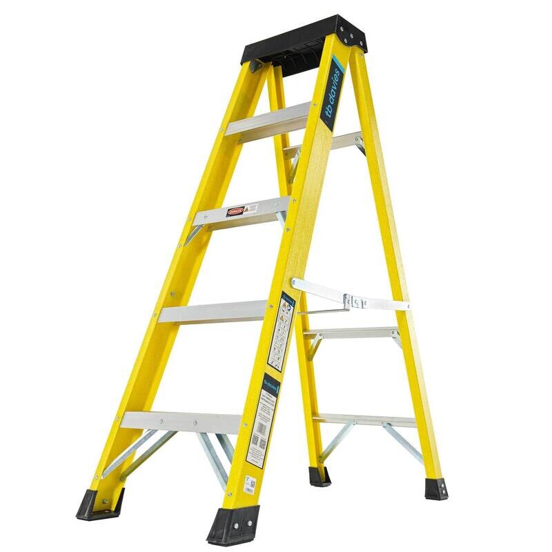 INSUL8-S FIBREGLASS SWINGBACK STEP LADDER 5 TREADS
