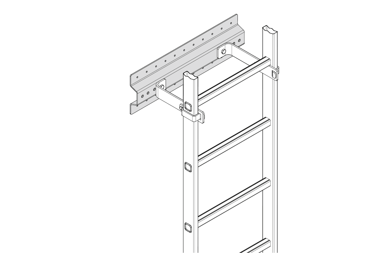 HYMER FACADE PANEL FOR VERTICAL FIXED LADDERS