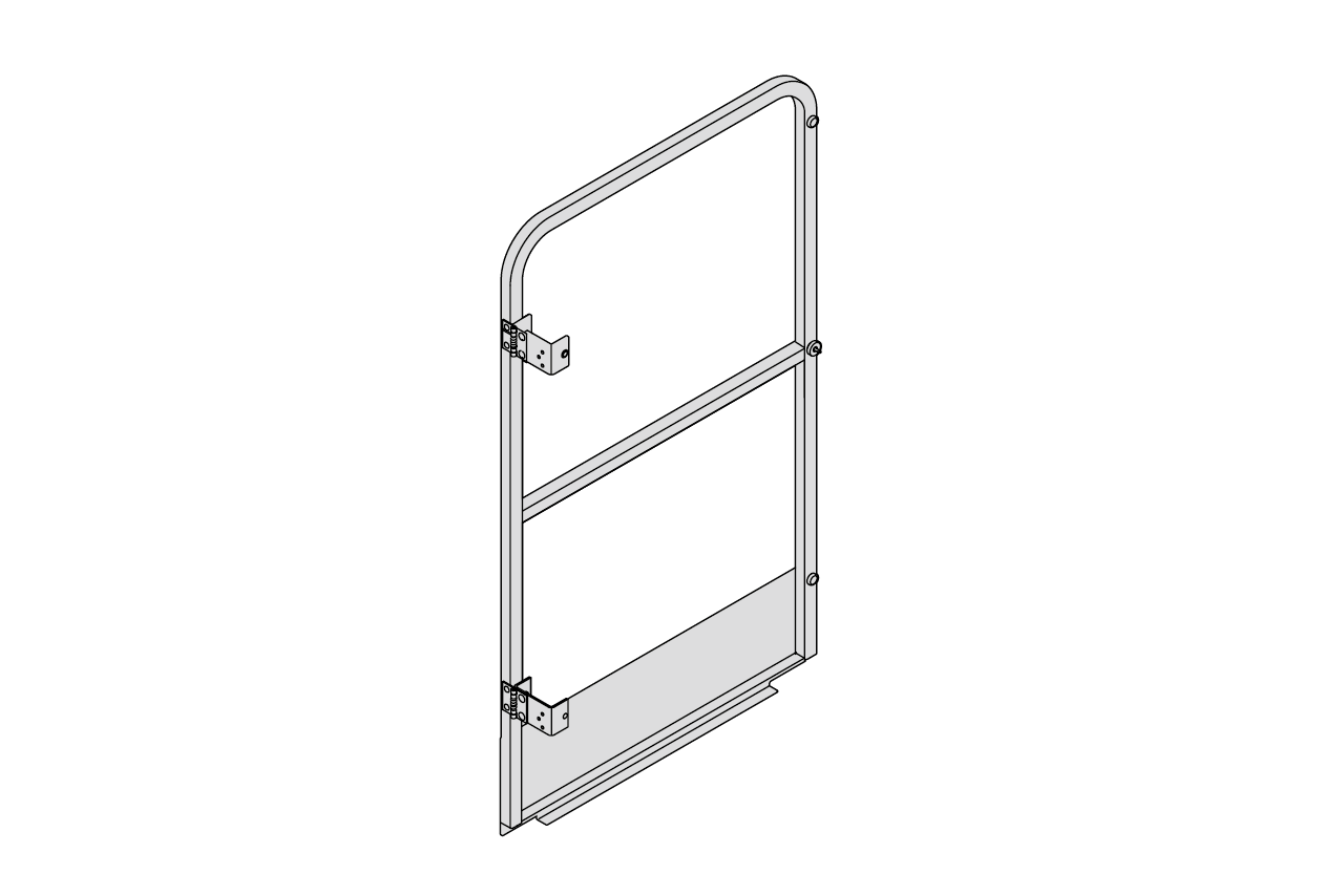 HYMER BARRIER WIDE FOR VERTICAL FIXED LADDERS