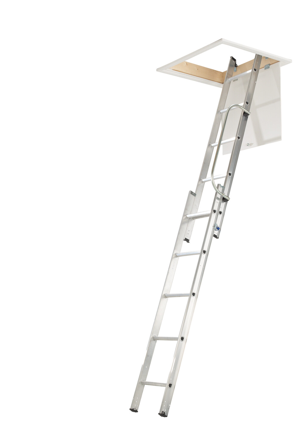 WERNER ATTIC LADDER 2 SECTION WITH HANDRAIL