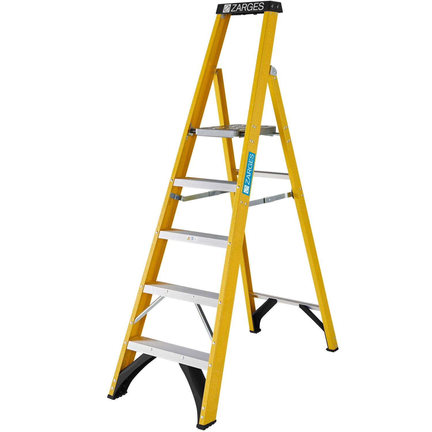ZARGES FIBREGLASS PLATFORM STEPLADDER 5 TREAD