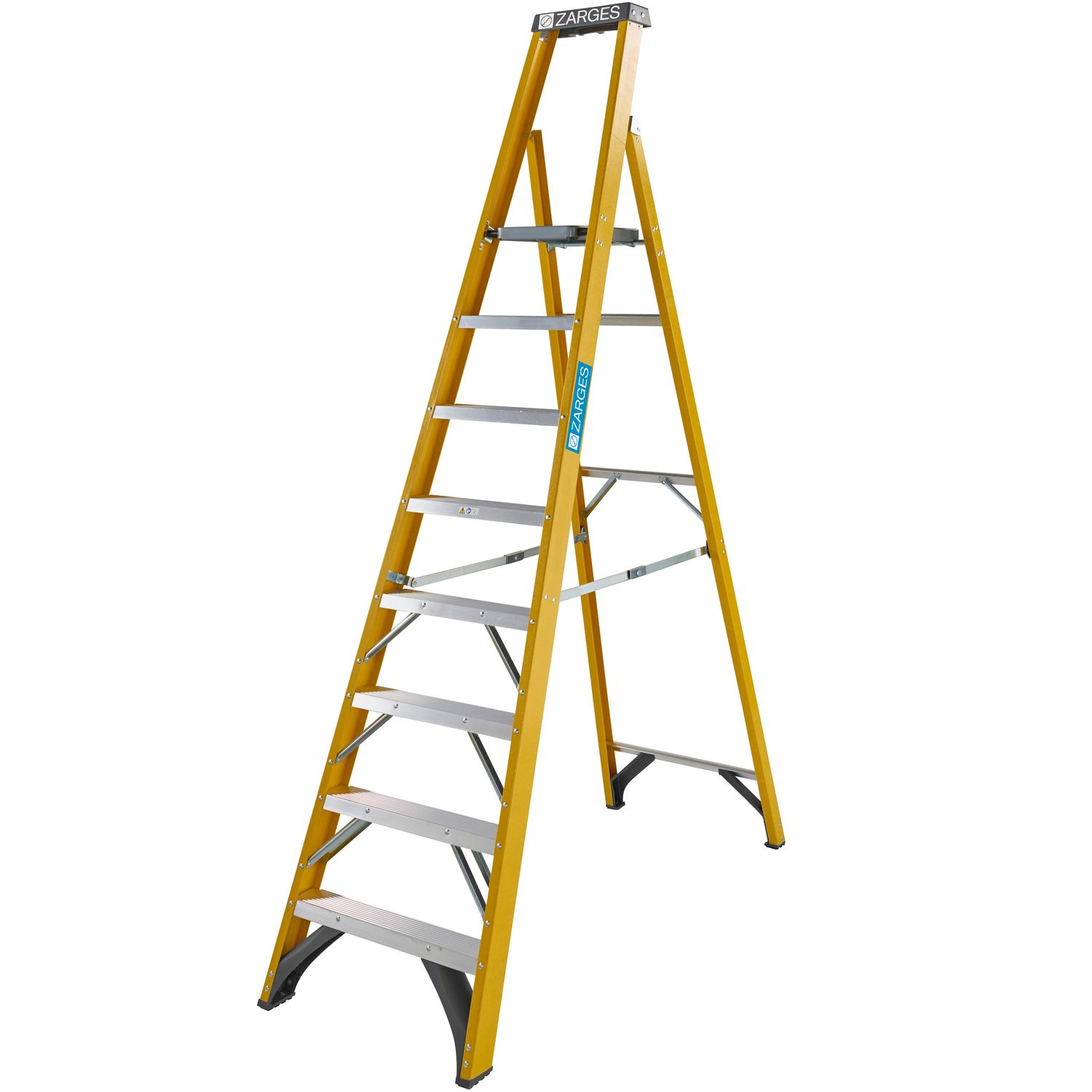 ZARGES FIBREGLASS PLATFORM STEPLADDER 8 TREAD