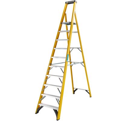 ZARGES FIBREGLASS PLATFORM STEPLADDER 10 TREAD