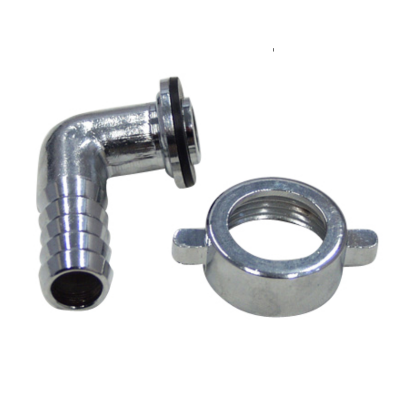 Portagomma con girello in ottone Portagomma con girello in ottone "L" tubo scarico Lavatrice 1/2 x 3/4