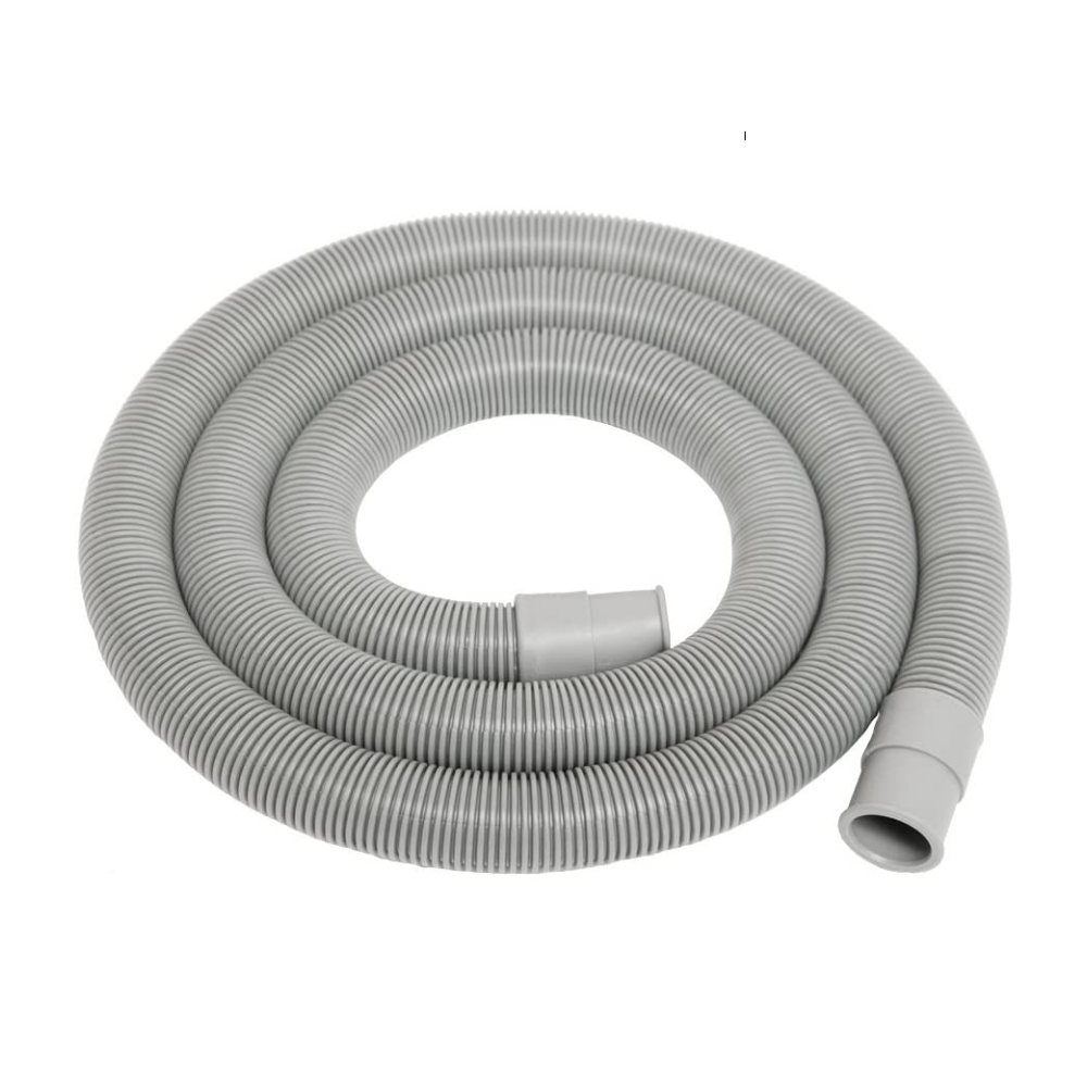 Tubo di Scarico Lavatrice Universale Diritto Prolunga Flessibile 250 cm con  supporto curva