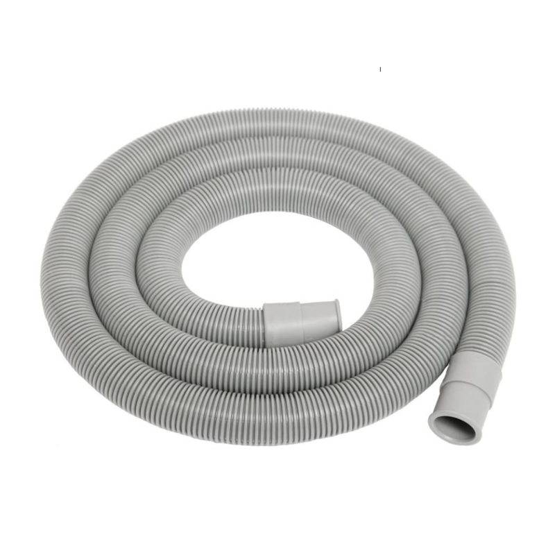 Tubo di Scarico Lavatrice Universale Diritto Prolunga Flessibile 250 cm con supporto curva Tubo di Scarico Lavatrice Universale Diritto Prolunga Flessibile 250 cm con supporto curva