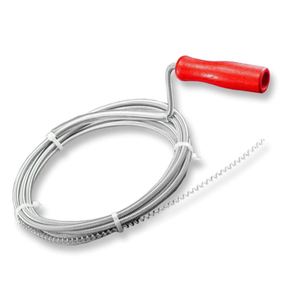Sonda sturalavandino Spirale stura tubi a molla con manovella 3 mt - diam. 6mm Sonda sturalavandino Spirale stura tubi a molla con manovella 3 mt - diam. 6mm