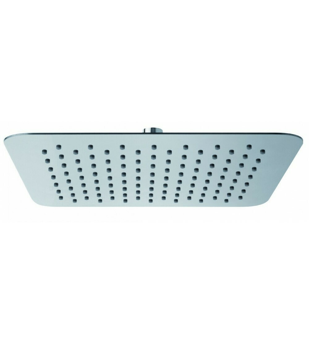 Soffione doccia quadro ultraslim anticalcare in metallo 300x300mm