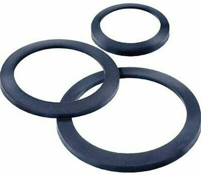 Guarnizione universale 1" x 2 mm in gomma per rubinetti, sifoni e raccordi. Confezione 3 Pz.