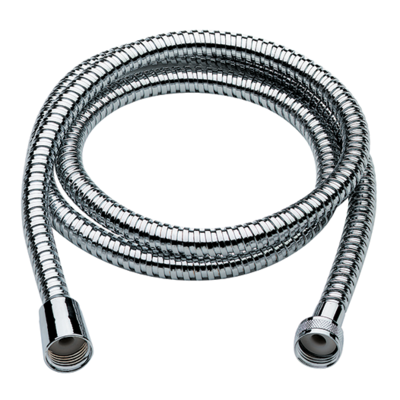 Flessibile doccia 1/2” in acciaio Cromo GHIERA/CONO cm 150 con ghiera in ottone