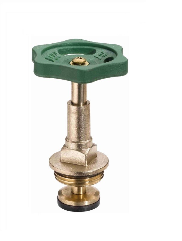 Vitone asta corta con volantino per valvola a saracinesca 1/2"