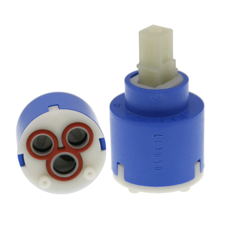 Cartuccia di ricambio per miscelatori bassa 2 piedini K35 Cartuccia di ricambio per miscelatori bassa 2 piedini K35 "Kerox" Diametro da 35 mm