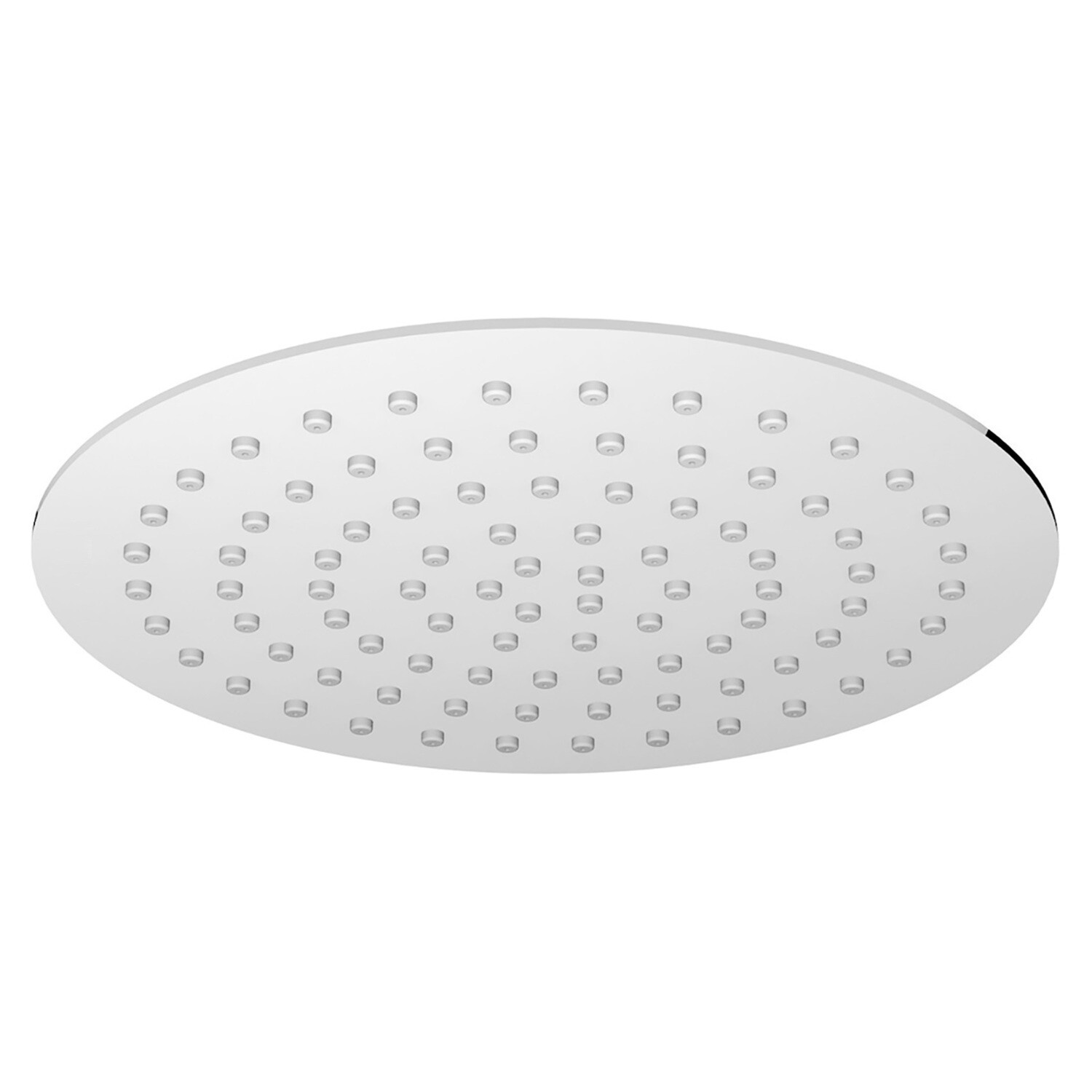 Soffione doccia tondo ultraslim anticalcare in metallo diam. 200mm