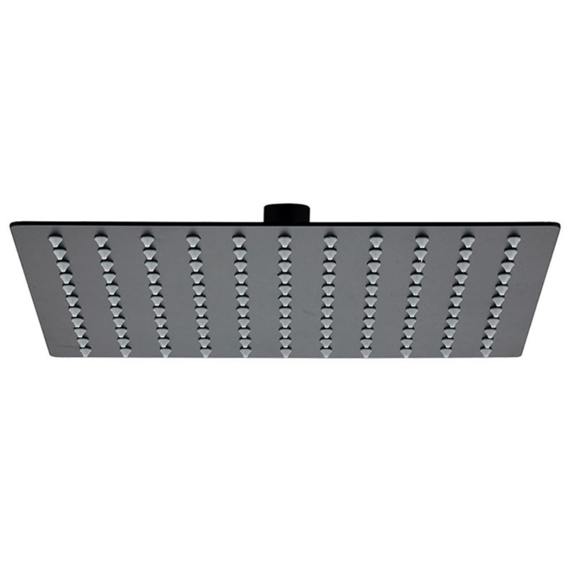 Soffione doccia quadro ultraslim in acciaio - 200 mm nero opaco Soffione doccia quadro ultraslim in acciaio - 200 mm nero opaco