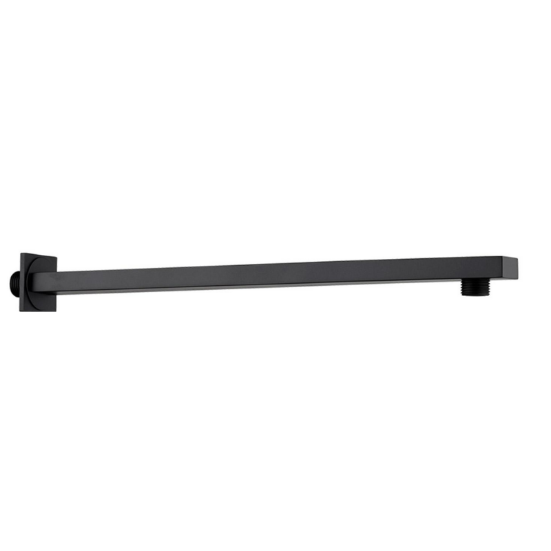 Braccio doccia per soffione in ottone 400mm rettangolare ultrasottile nero opaco Braccio doccia per soffione in ottone 400mm rettangolare ultrasottile nero opaco