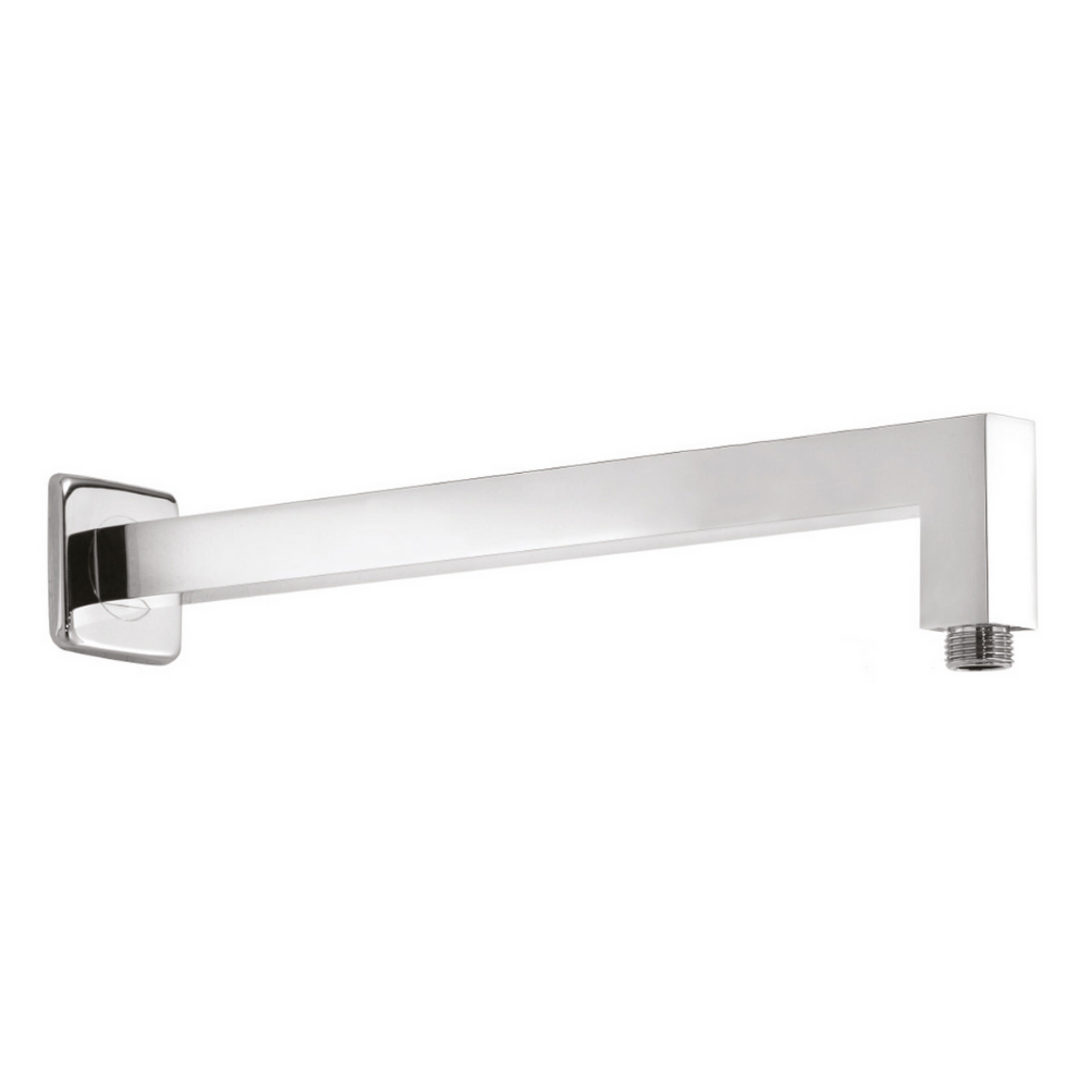 Braccio doccia per soffione in ottone  quadrato 35 cm  attacco universale cromato