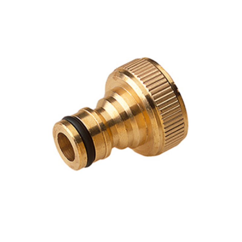 Portagomma con girello in ottone per rubinetto attacco ad innesto rapido  filetto femmina 1/2"
Ottone