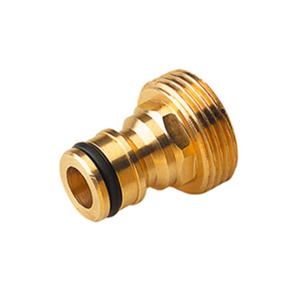 Portagomma con girello in ottone per rubinetto attacco ad innesto rapido  filetto maschio 3/4" Ottone