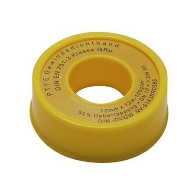 Nastro Teflon Fermit, sigillante per filettature in PTFE da 12 mt x 12 mm DVGW