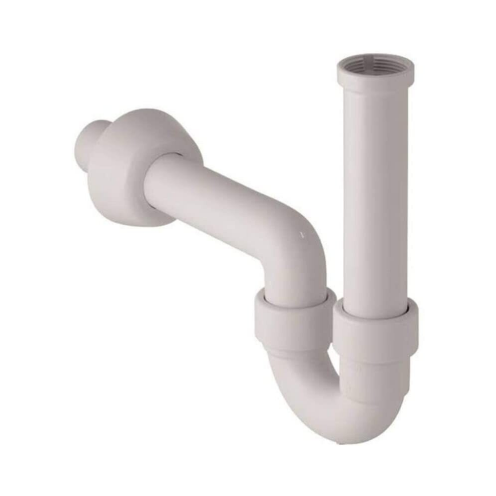 Sifone Lavabo Bagno 1/4 Salvaspazio - Tubo Flessibile Regolabile 360°, Antiodore, Bianco - Foto 7