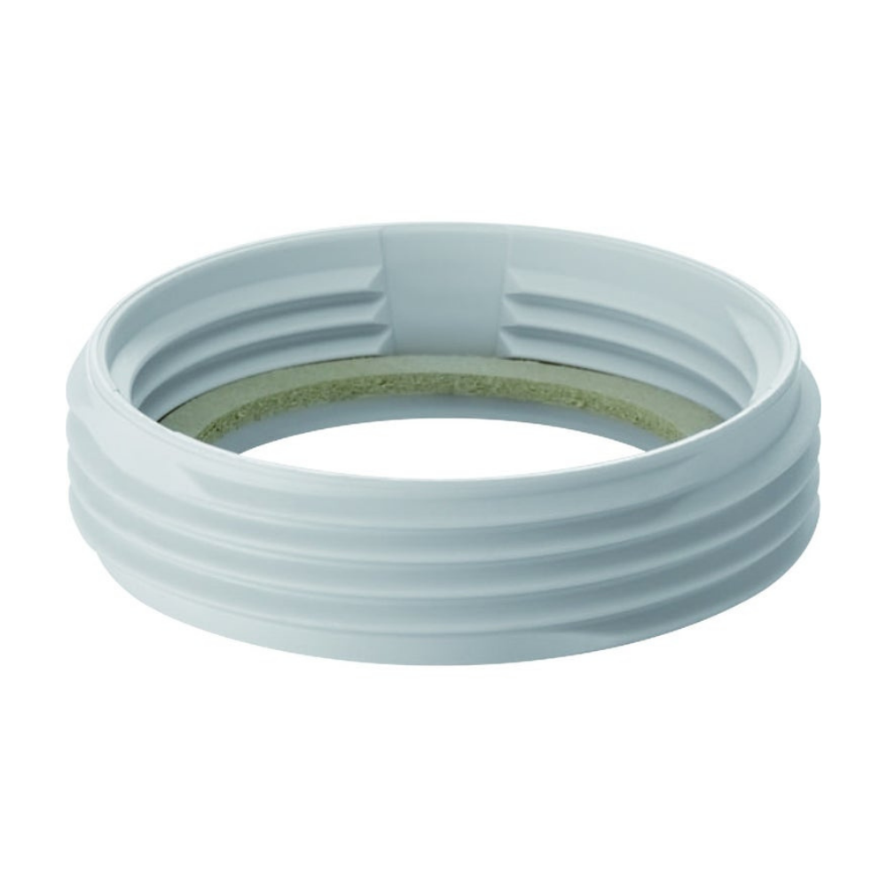 Riduzione  per sifone di scarico modello basso in PP bianco riduttore  
M 1''1/2 x F 1''1/4