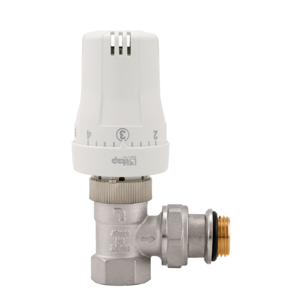 Kit valvola termostatica 1/2 Kit valvola termostatica 1/2 " con testa di comando per radiatore intervallo di impostazione 0-28 C