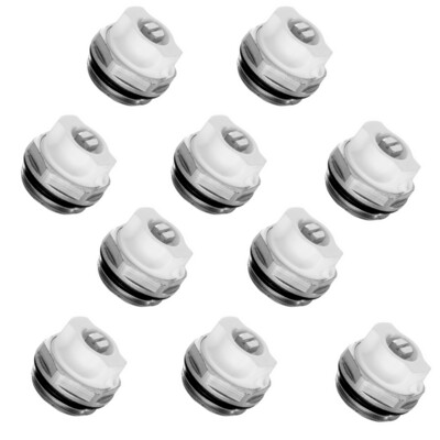 10 PZ Valvola di sfiato scarico sfogo aria per radiatore 1/2" in ottone