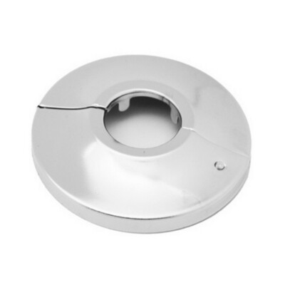 Rosone, rosetta a clip, cerniera apribile in Ottone per termosifoni foro interno 27mm (3/4") Collare per tubi radiatori. Cromo  . 2PZ