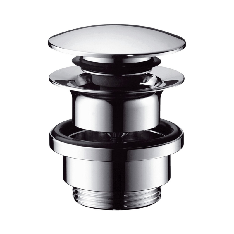 Piletta Universale click clack per scarico Lavabo con e senza troppo pieno in Ottone 1 1/4 Piletta Universale click clack per scarico Lavabo con e senza troppo pieno in Ottone 1 1/4 " Cromo