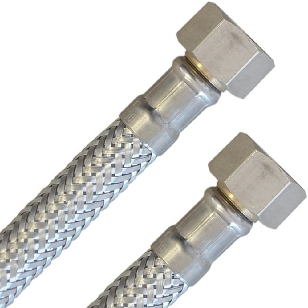 Flessibile idraulico trecciato connettore 3/8"x3/8" FF cm 50